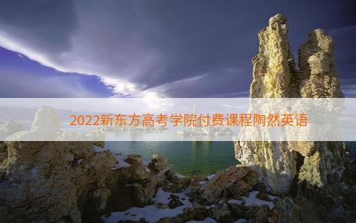 2022新东方高考学院付费课程陶然英语