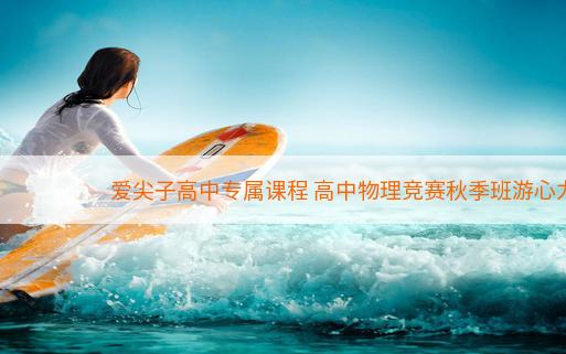 爱尖子高中专属课程 高中物理竞赛秋季班游心力场